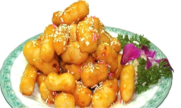 拔丝奶豆腐